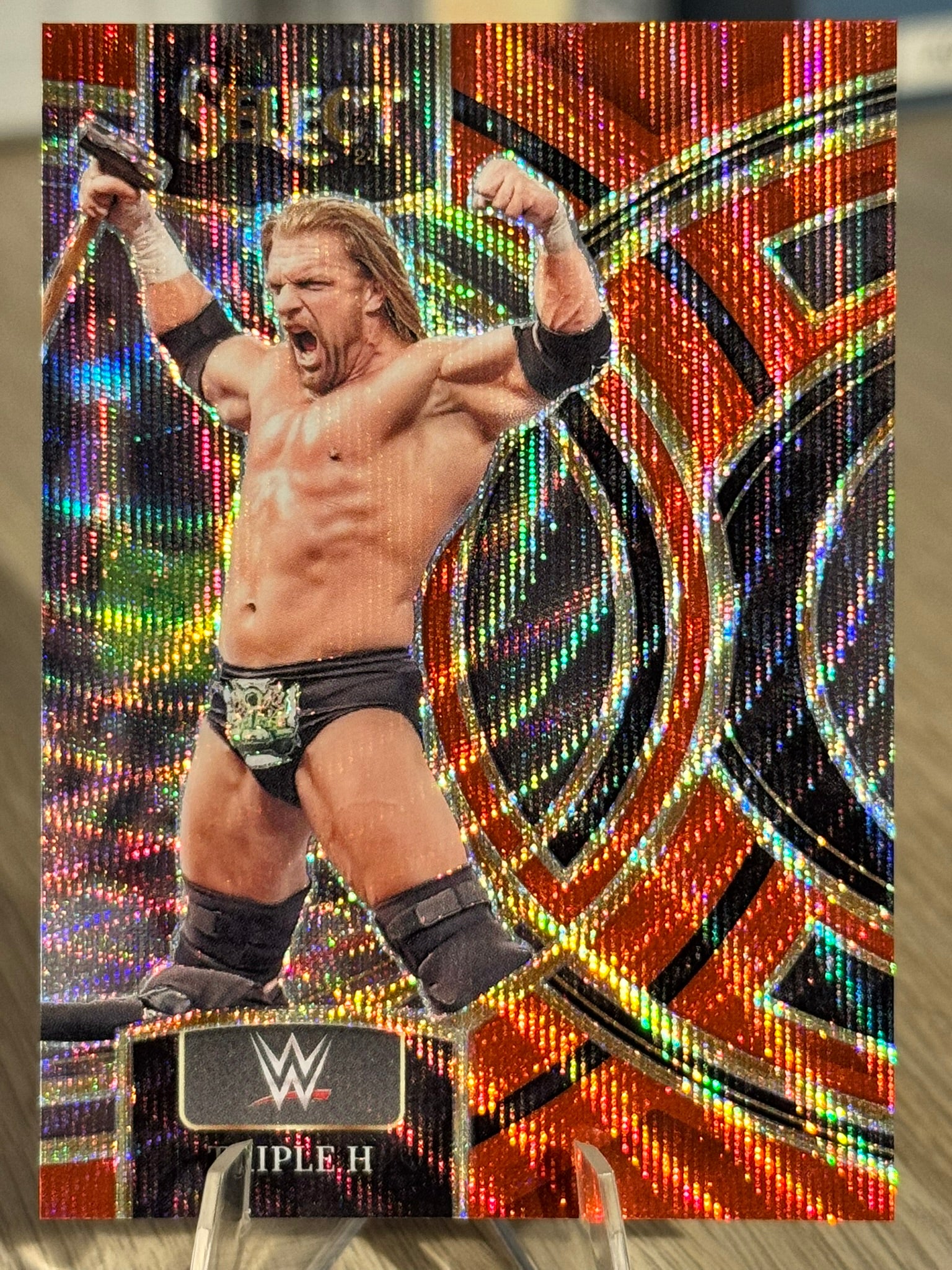 Triple H /99 Red Wave Prizm WWE Select 2024 #118