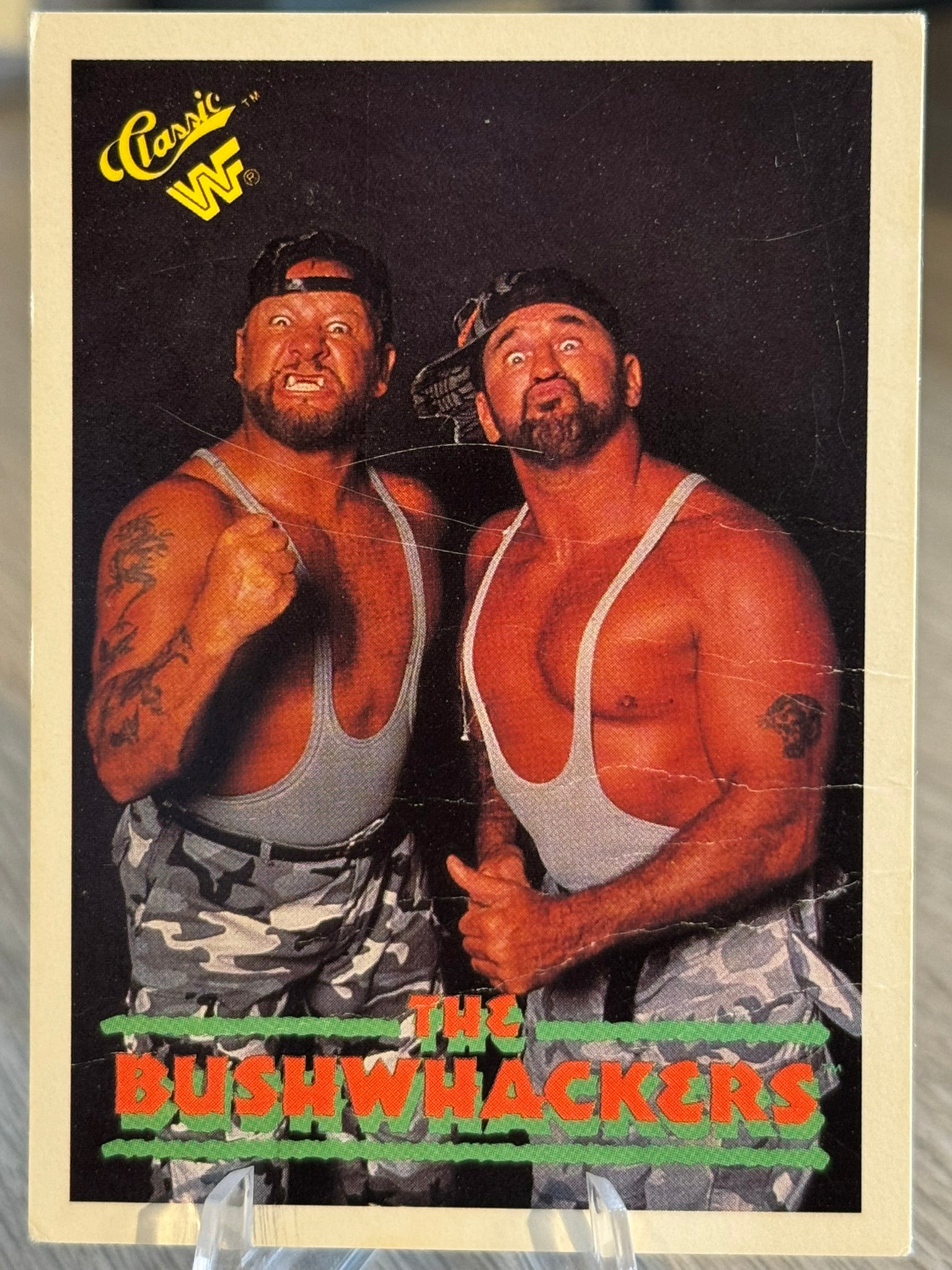 The Bushwhackers Damaged 1990 WWF Classic Games #15