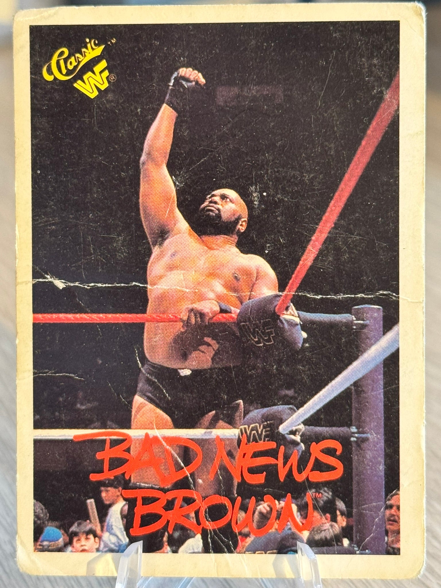 Bad News Brown Damaged 1990 WWF Classic Games #26