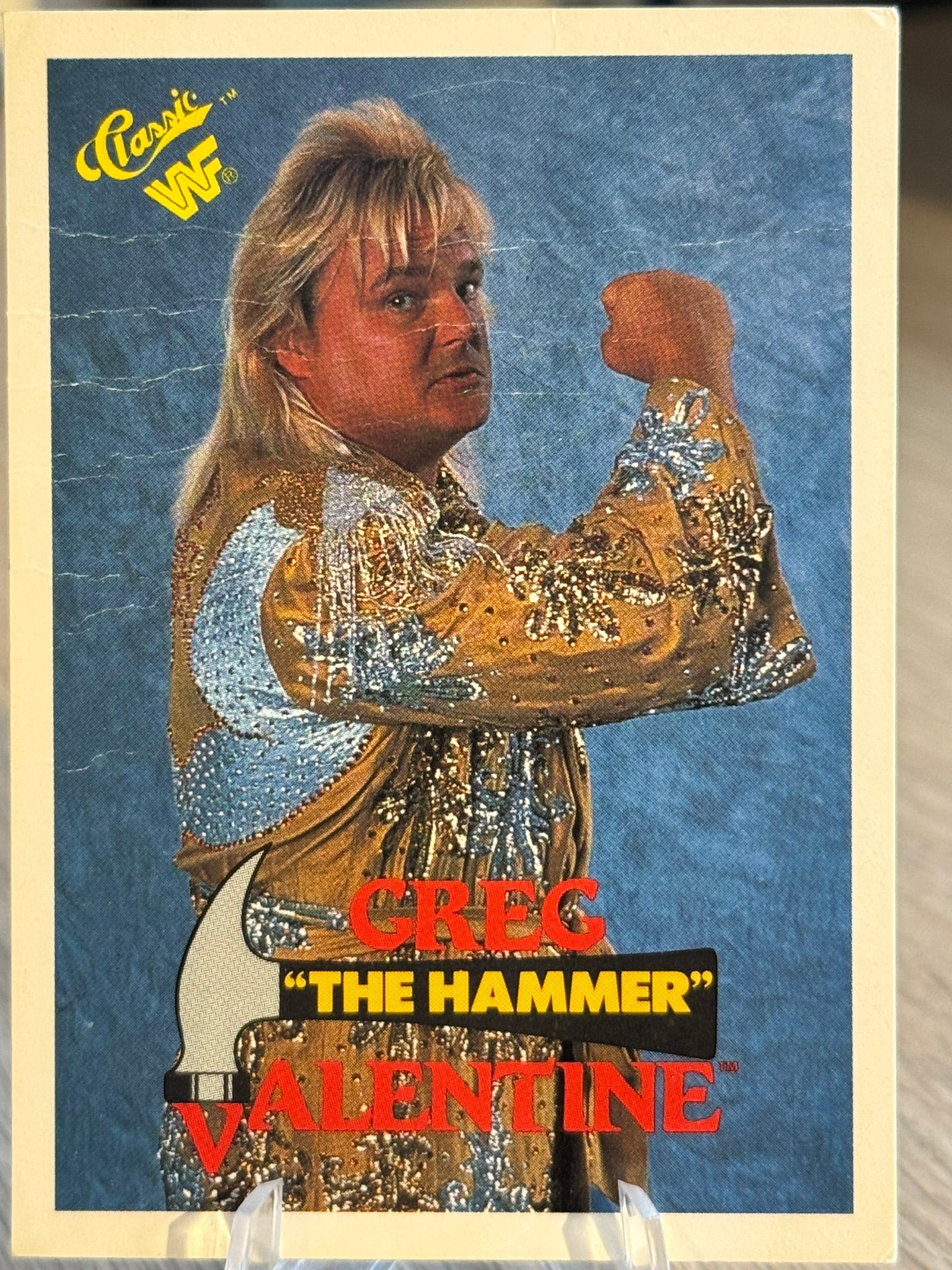 Greg The Hammer Valentine Damaged 1990 WWF Classic Games #33