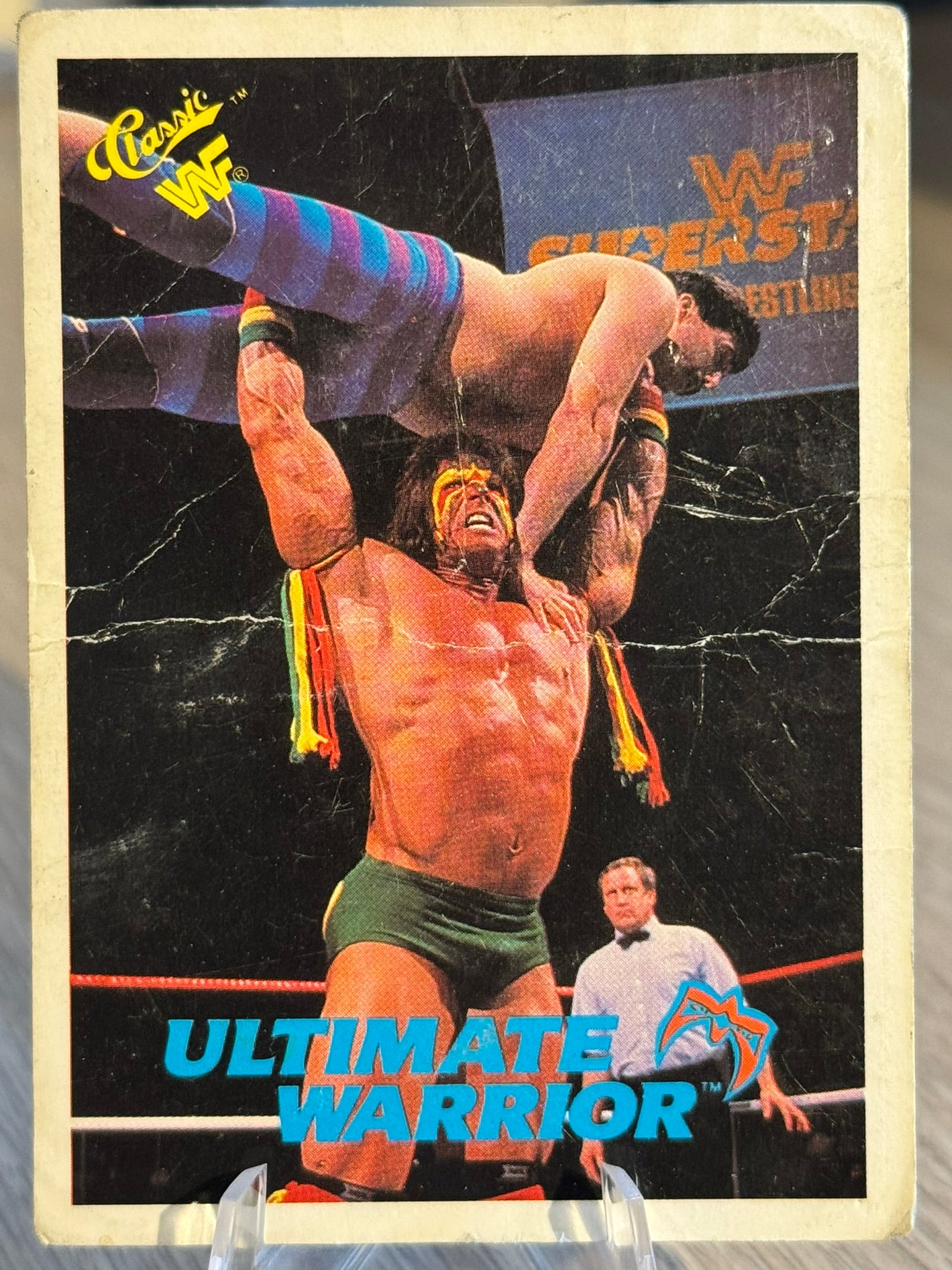 Ultimate Warrior Damaged 1990 WWF Classic Games #43