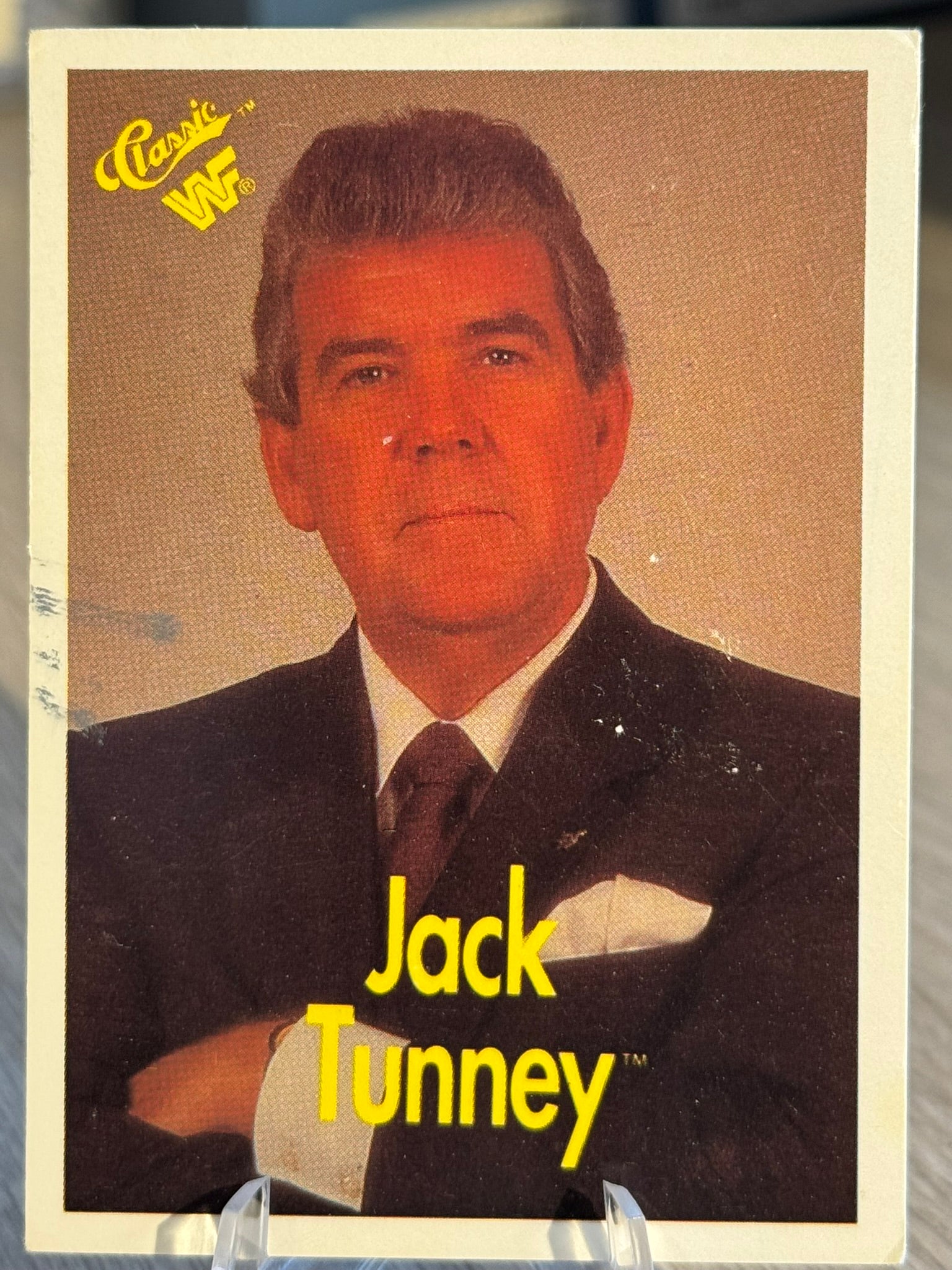 Jack Tunney Damaged 1990 WWF Classic Games #56