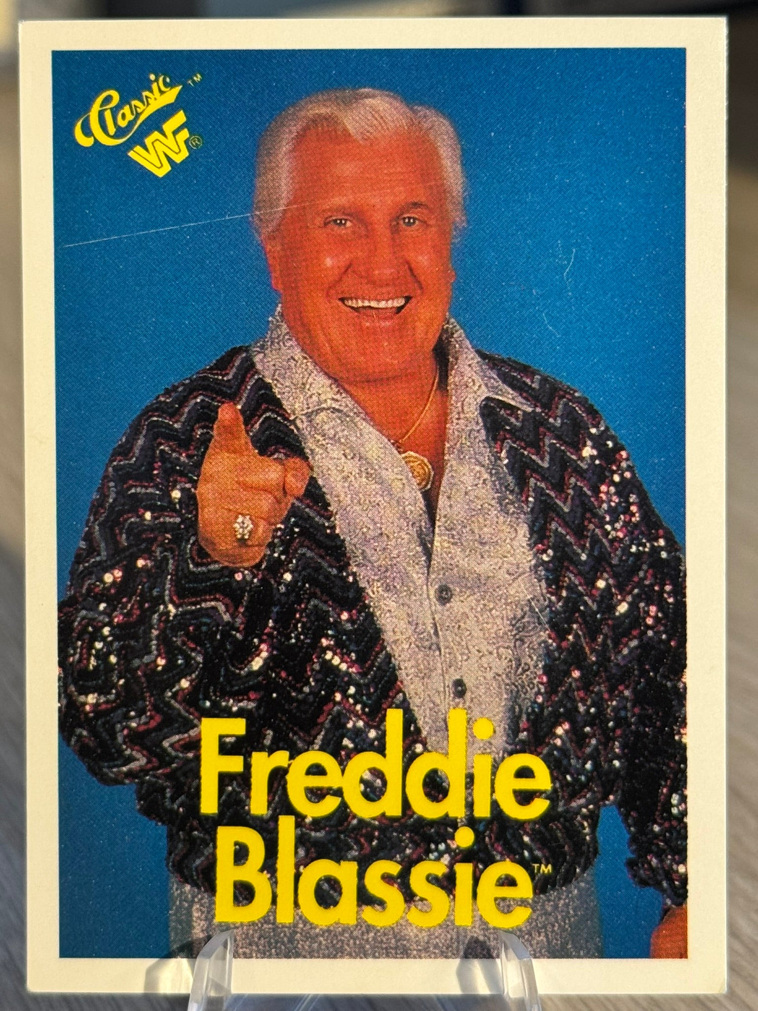 Freddie Blassie Damaged 1990 WWF Classic Games #94