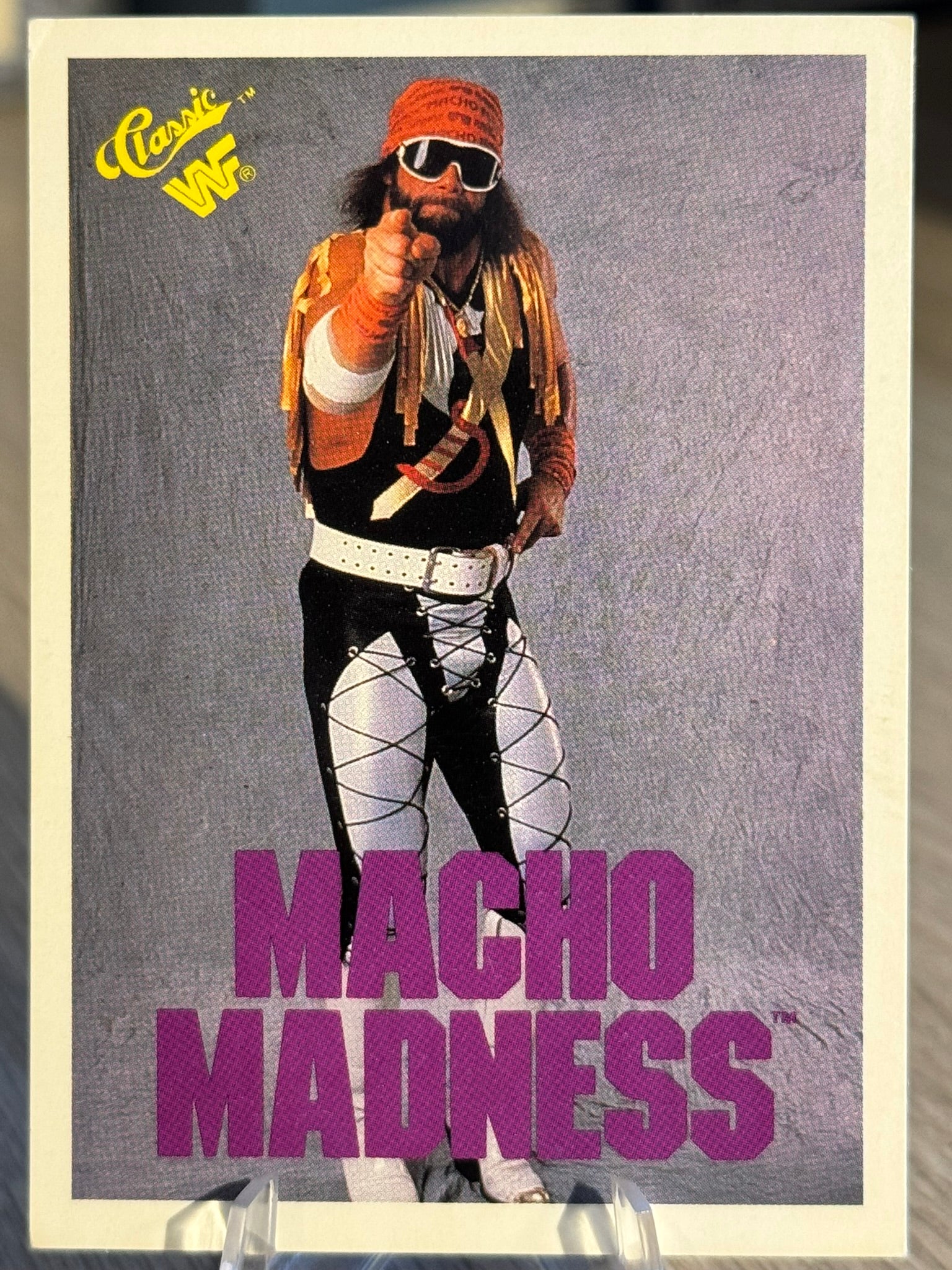 Macho Man Randy Savage 1990 WWF Classic Games #105