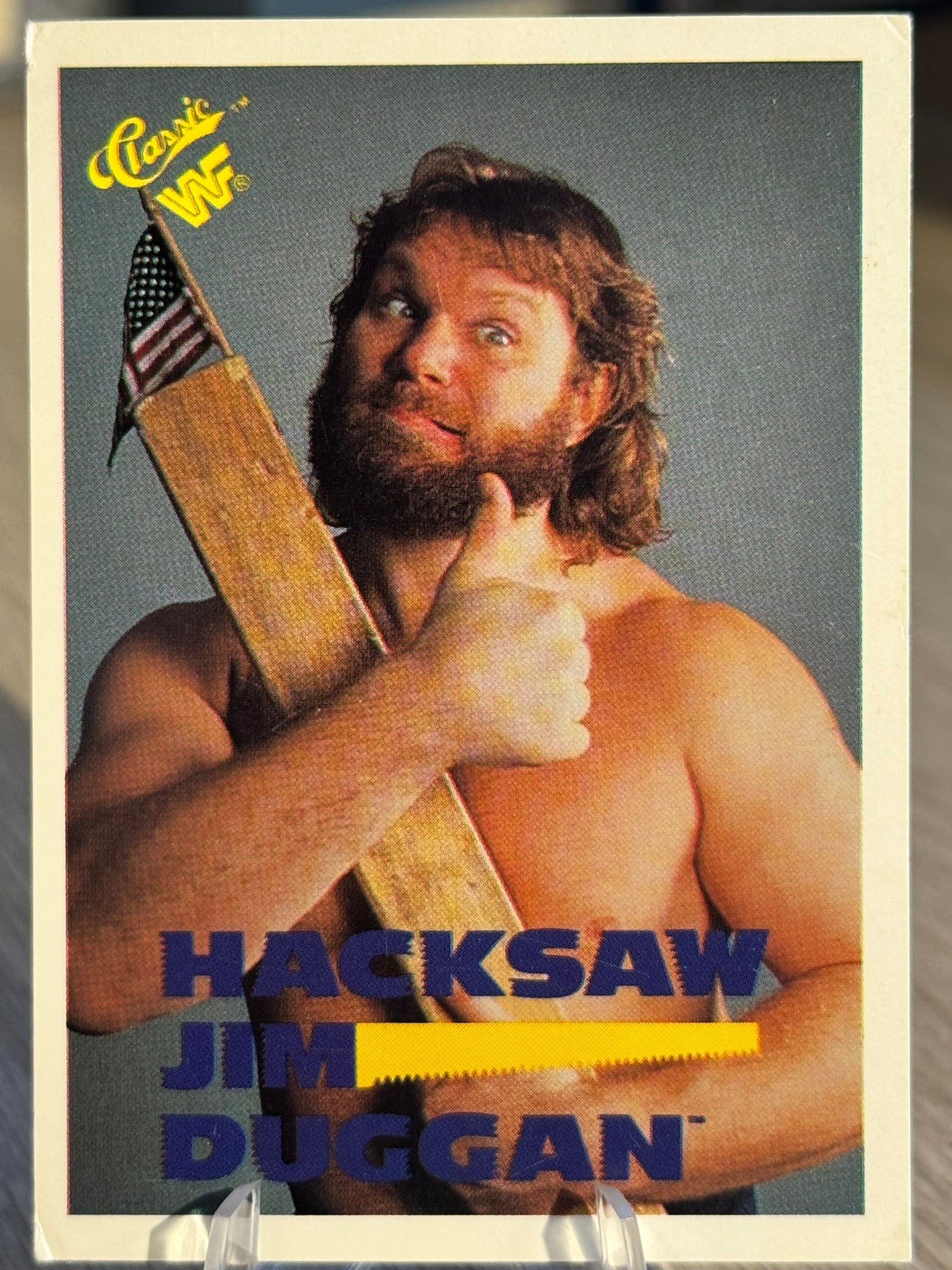 Hacksaw Jim Duggan 1990 WWF Classic Games #110
