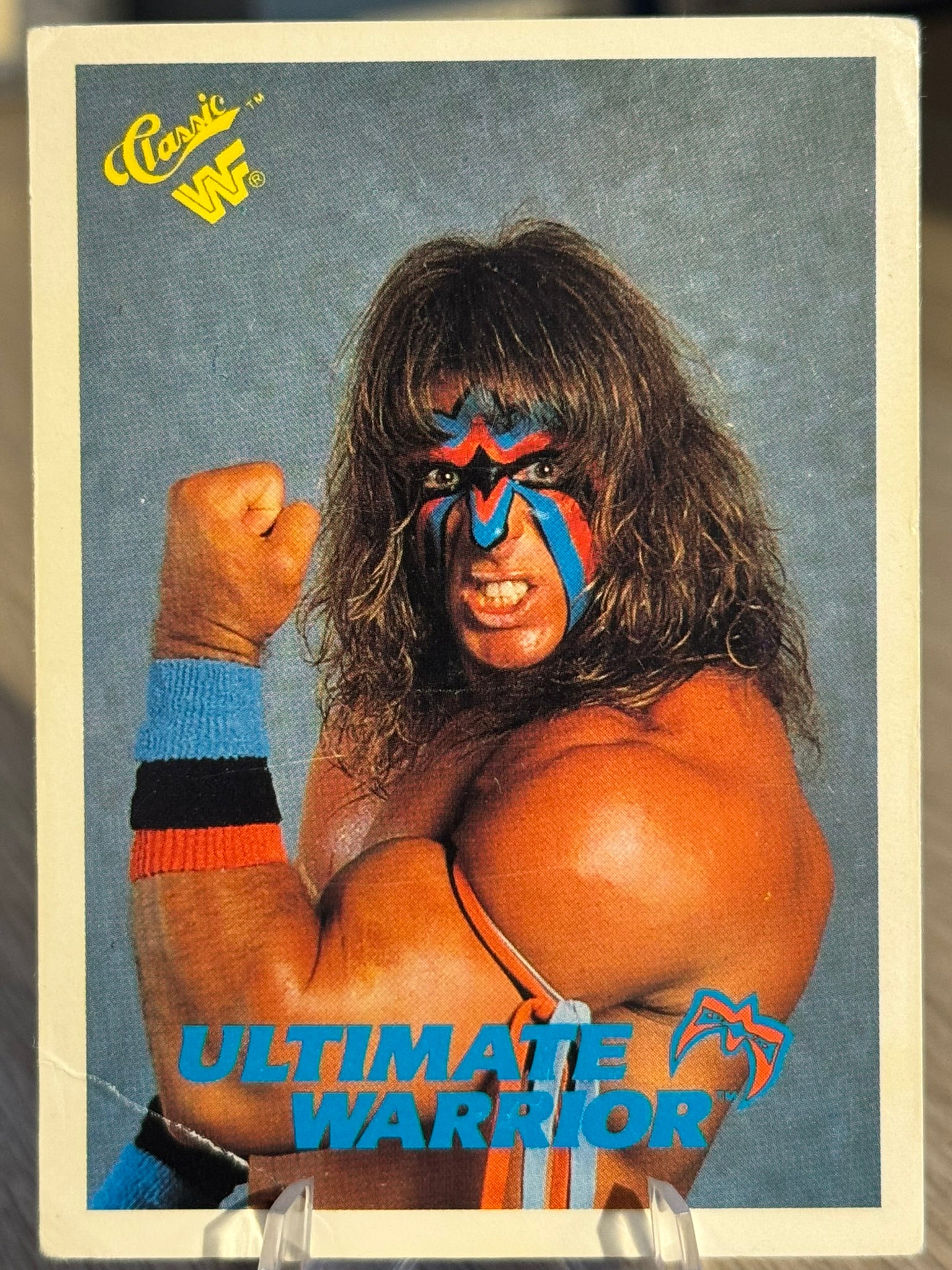 Ultimate Warrior Damaged 1990 WWF Classic Games #127