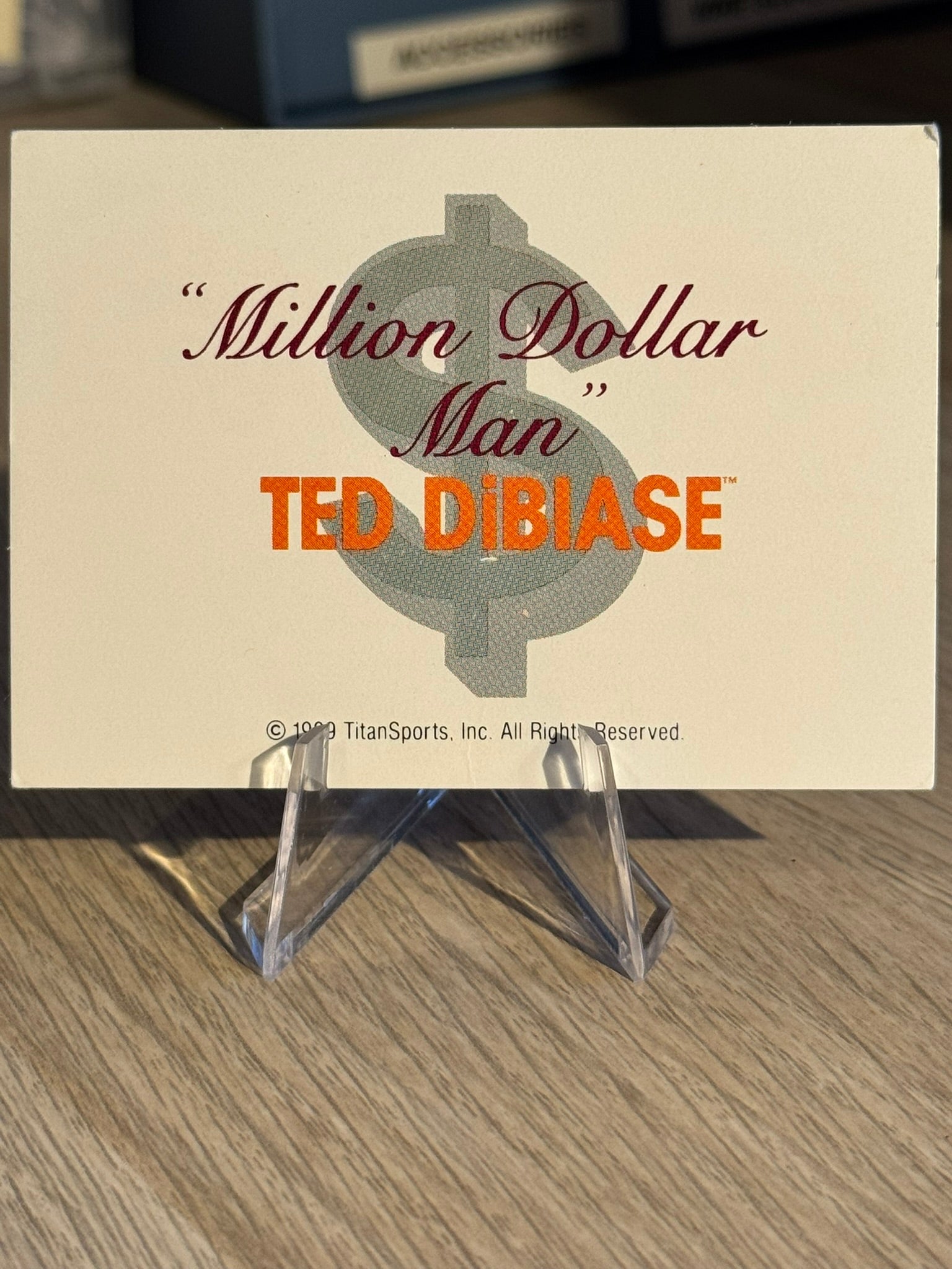 Million Dollar Man Ted DiBiase Logo 1990 WWF Classic Games #140