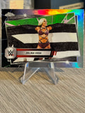 Zelina Vega Neon Green and Black Refractor 2025 WWE Topps Chrome 2025 #196